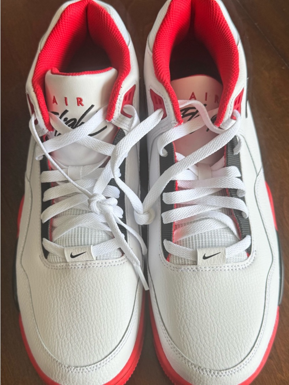Nike Air Flight Legacy Men's Sneakers Size 10.5 Red/White, BQ4212-100